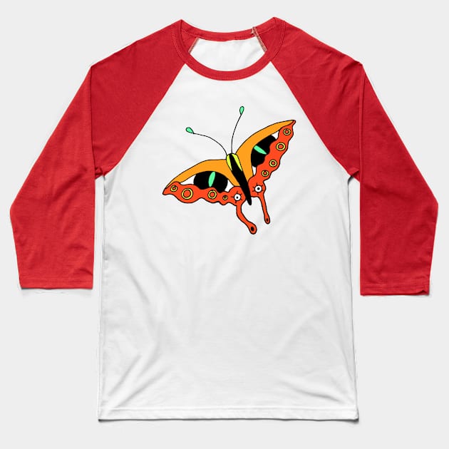 Butterfly Baseball T-Shirt by ShelbyWorks